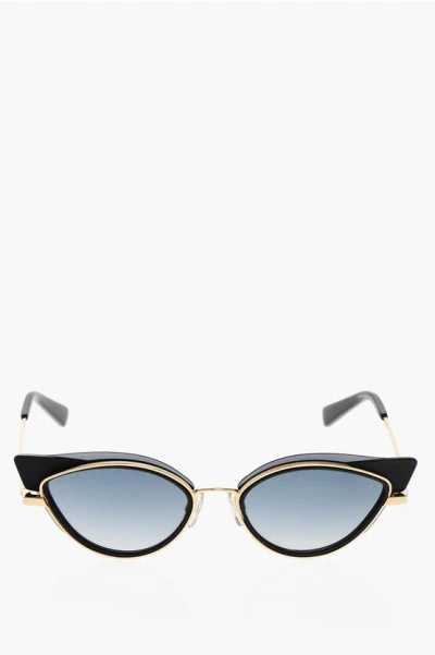 Dsquared2 Cat-eye Sunglasses With Golden Metal Frame In Black