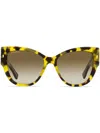 Dsquared2 Cat-eye Tinted Sunglasses In Brown