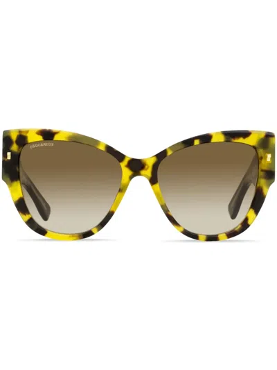 Dsquared2 Cat-eye Tinted Sunglasses In Brown