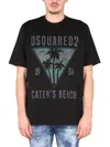 Dsquared2 Black T-shirt With Graphic Print
