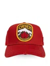 Dsquared2 Caten-patch Baseball Cap In Rot