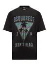 Dsquared2 Man T-shirt Black Size Xxl Cotton In Black