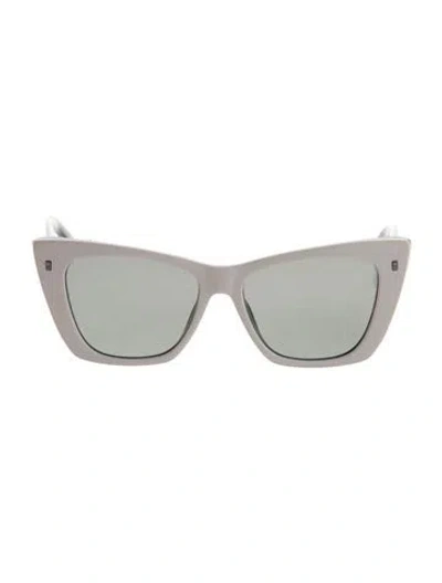 Pre-owned Dsquared2 Cat-eye Mirrored Sunglasses In White