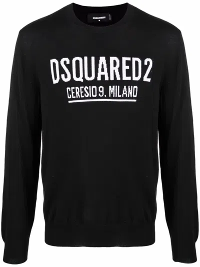 Dsquared2 Men's Ceresio 9 Cool Cotton Sweater In Black