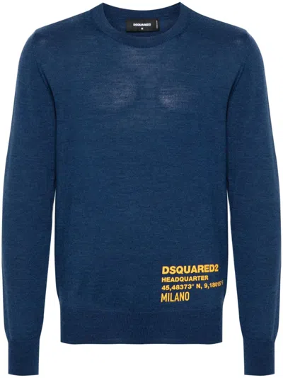 Dsquared2 Ceresio 9 Sweater In Blue