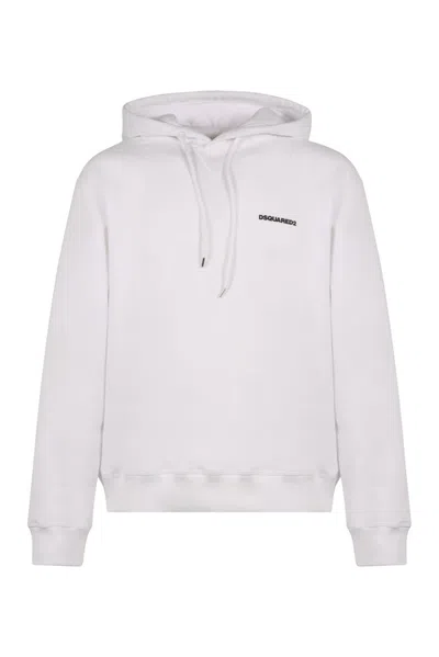 Dsquared2 Ceresio Map Cool Fit Hoodie In White