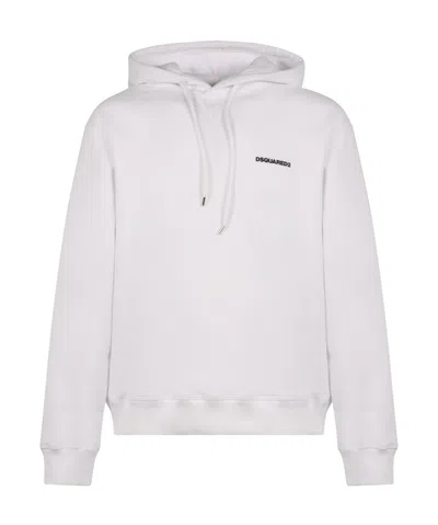 Dsquared2 Ceresio Map Hoodie In White