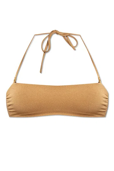 Dsquared2 Bikini Top In Beige