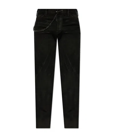 Dsquared2 Chain-detailed Trousers In Black