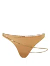Dsquared2 Chain-link Detailing Bikini Bottom In Gold