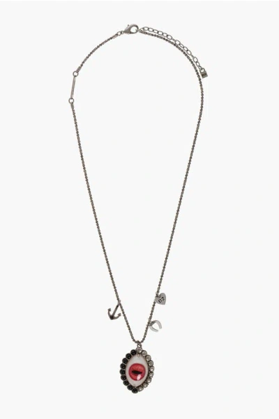 Dsquared2 Chain Necklace With Eye Pendant