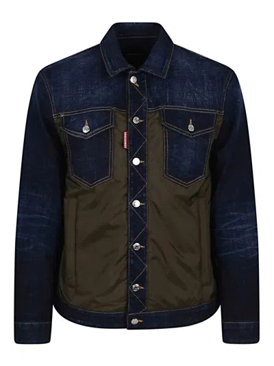 DSQUARED2 CHAQUETA ALCOCHADA - AZUL