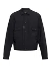 Dsquared2 Wool Jacket In Black