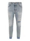Dsquared2 Blue Cotton Denim Jacket In Blue