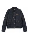 Dsquared2 Cargo Denim Jacket In Blue