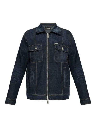 DSQUARED2 CHAQUETA VAQUERA - AZUL OSCURO