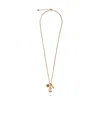 Dsquared2 Charm-detail Cable-chain Necklace In Yellow