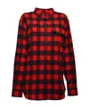 Dsquared2 Shirt With Check Motif And Back Logo In Red