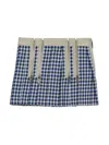 Dsquared2 Gonna Allover Check Con Zip In Blue