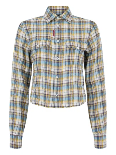 Dsquared2 Check-pattern Shirt In Multi