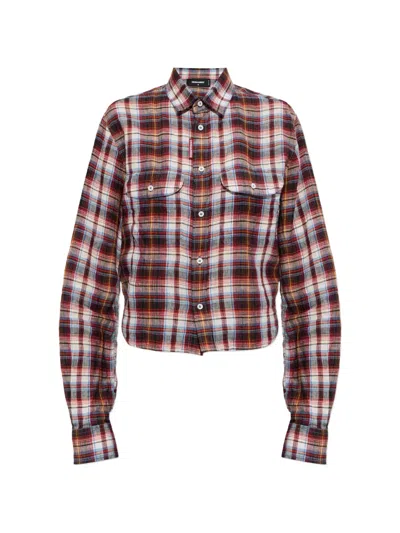 Dsquared2 Check Pocket Shirt In Multi
