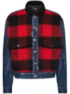 Dsquared2 Jeans And Check Pattern Jacket In Blau