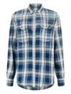 Dsquared2 Check Shirt In Blue