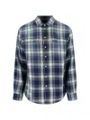Dsquared2 Cotton Shirt With Check Pattern