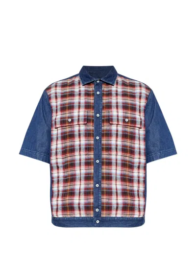 DSQUARED2 CHECKED DENIM SHIRT