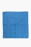 Dsquared2 Checked Lightweight Cotton Foulard In Blue