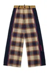 Dsquared2 패널 체크 팬츠 In Multi