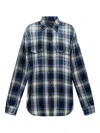 Dsquared2 Checked-pattern Shirt In Blue