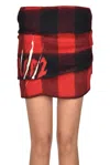 Dsquared2 Checked Print Cloth Mini Skirt