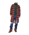 Dsquared2 Checked Single-breasted Coat In Multicolor