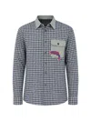 Dsquared2 Checked-pattern Patch-detail Shirt In Multi