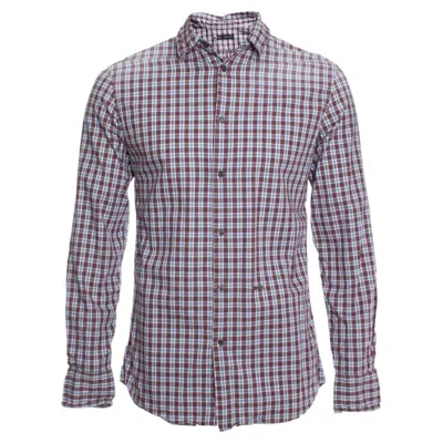 Pre-owned Dsquared2 , Checkered Lumberjack Shirt In Gray