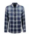 Dsquared2 Checked Pattern Shirt With Pockets And Collar In Gray