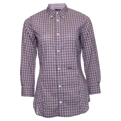 Pre-owned Dsquared2 , Checkered Shirt. In Gray