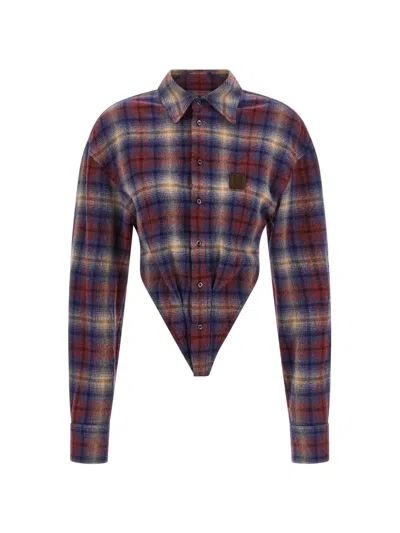 Dsquared2 Check-pattern Asymmetrical Shirt In Multi