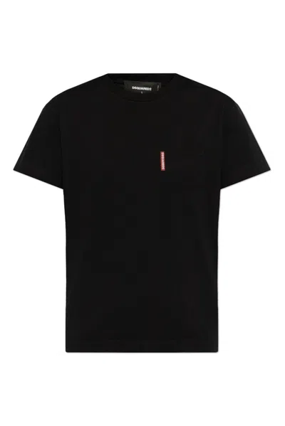 Dsquared2 Just Right Fit Label T-shirt In Black