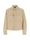 Dsquared2 Long-sleeved Casual Jacket In Neutral