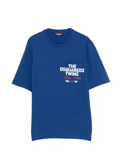 Dsquared2 Chest-pocket T-shirt In Blue