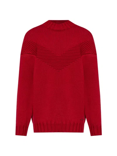 Dsquared2 Chevron-knit Sweater In Multi