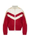 Dsquared2 Chevron-patterned High-neck Bomber Jacket In Multi
