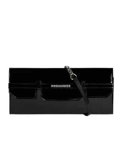 Dsquared2 Chic Night Clutch In Black