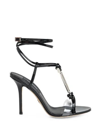 Dsquared2 시크 나이트 힐 샌들 In Black