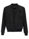 Dsquared2 Stylish V-neckline Cardigan Front Pockets