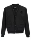 Dsquared2 Stylish V-neckline Cardigan Front Pockets In Black