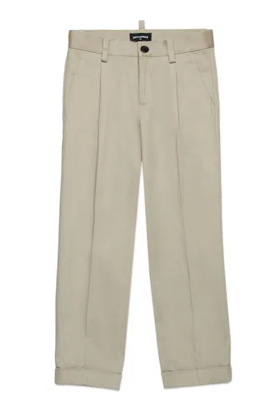 Dsquared2 Chino Pants With Surf Club Patch  In Grey