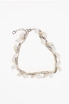 Dsquared2 Choker Necklace Embellished With Shells And Rhinestones